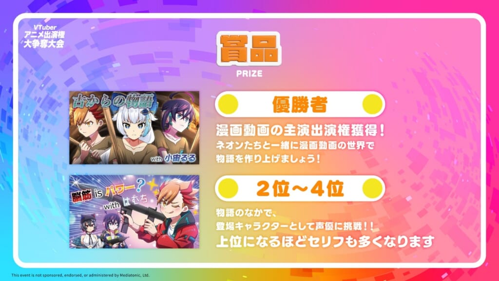 優勝賞品について